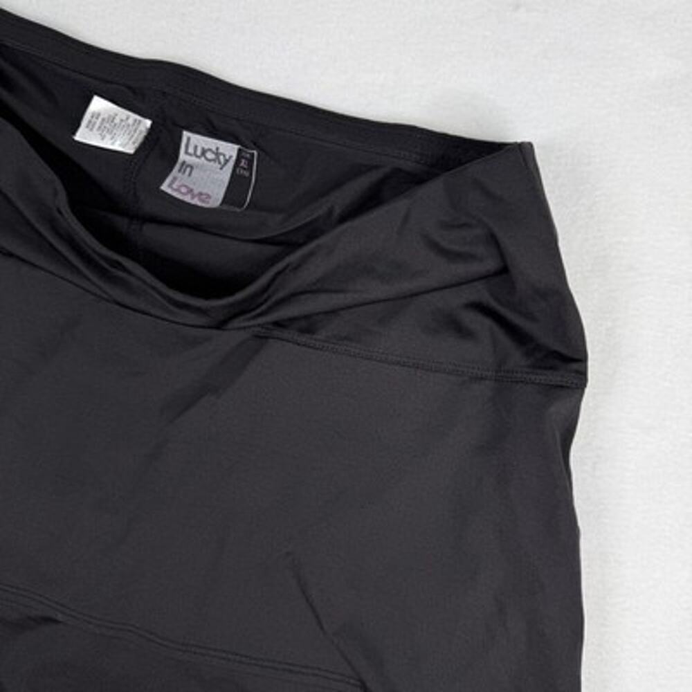Lucky In Love Skort XL Black Tennis Built-In Shorts Athletic Stretch Womens